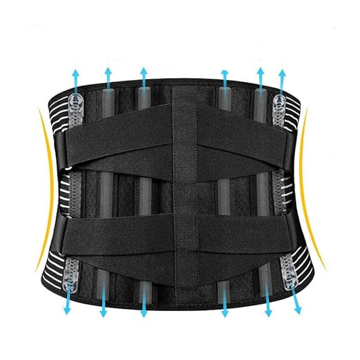 AirFlex Lumbar Brace - Black and red