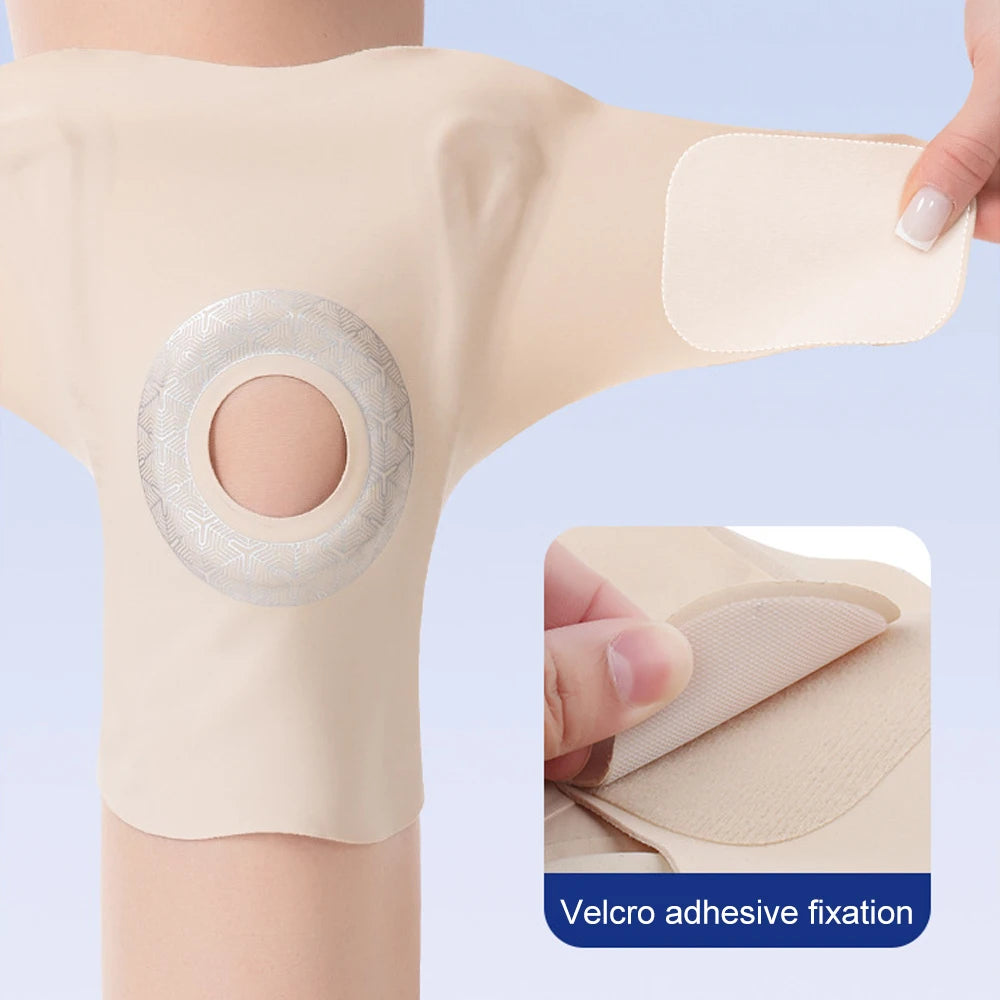 Thin Compression Knee Sleeve with Patella Pad - Blue