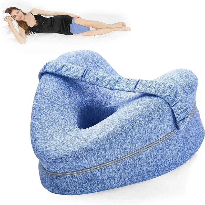 Memory Foam Knee Support Pillow - Light Gray