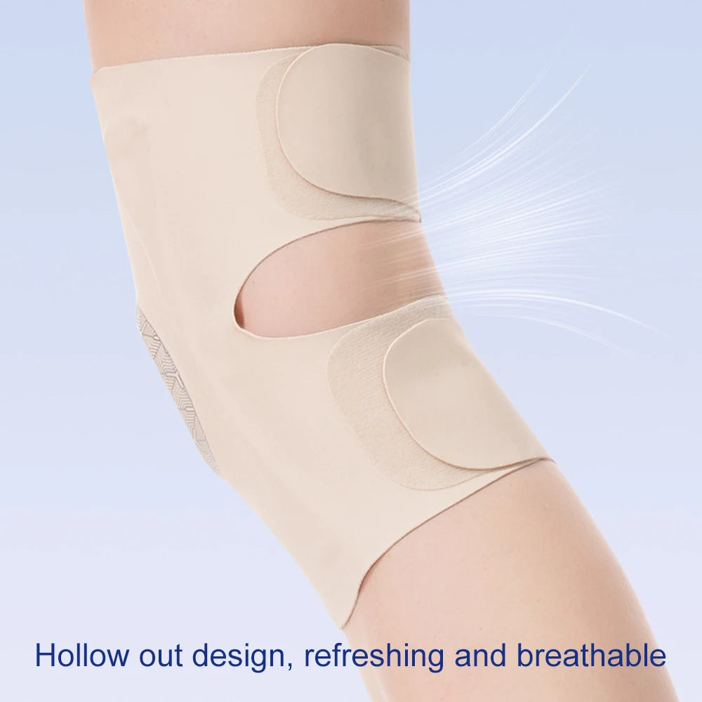 Thin Compression Knee Sleeve with Patella Pad - Blue