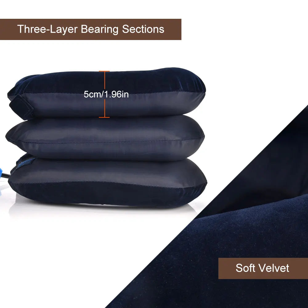Inflatable Neck Traction Device - Coffee
