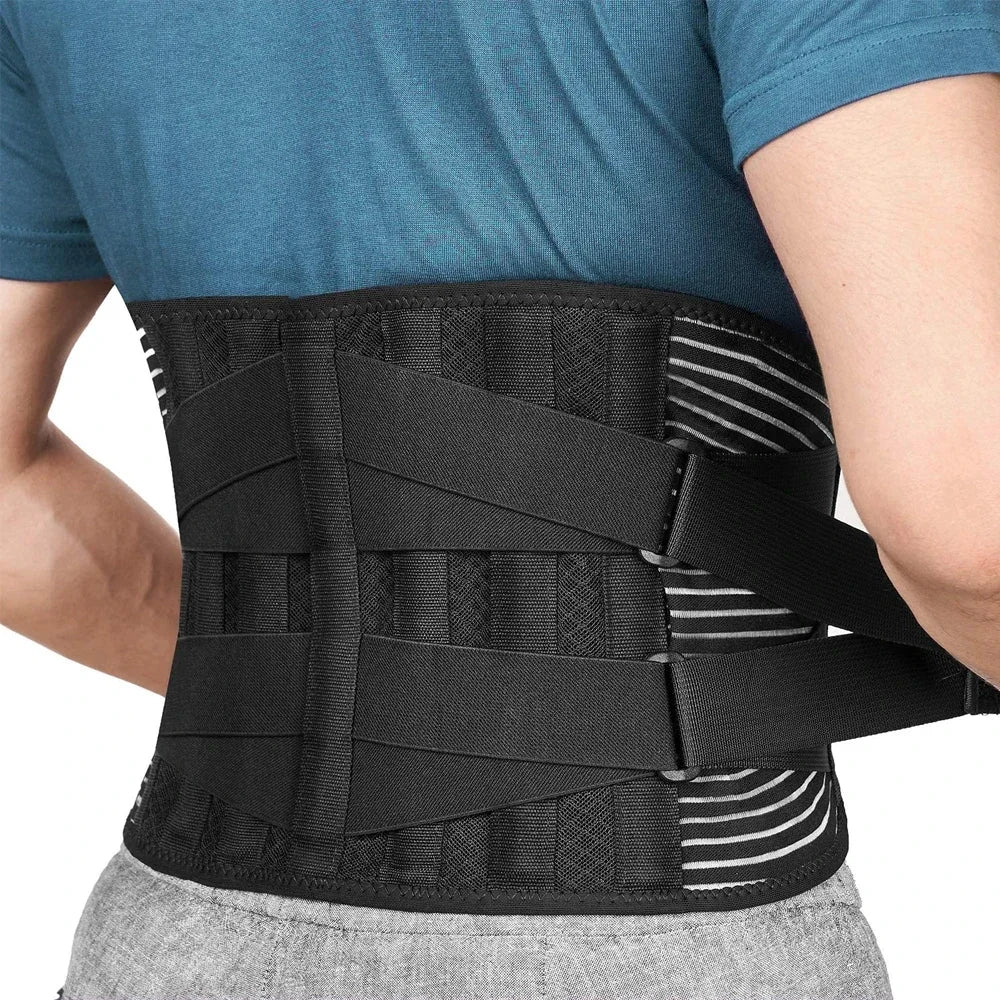 AirFlex Lumbar Brace - Black and red