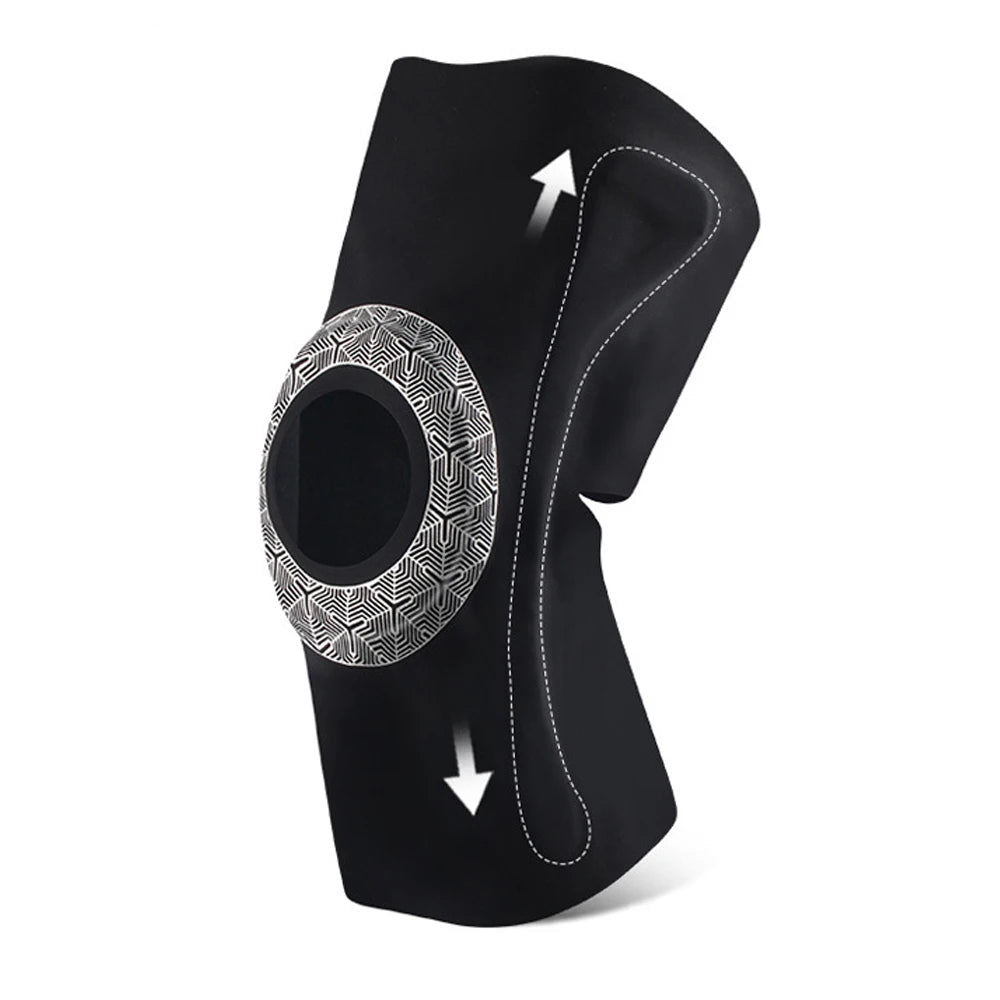 Thin Compression Knee Sleeve with Patella Pad - Blue