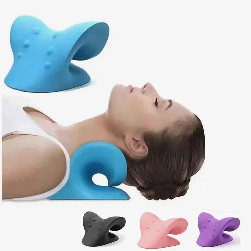 Cervical Massage Traction Pillow - Purple
