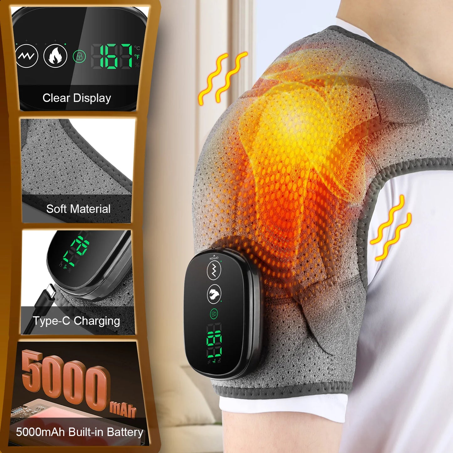 Electric Heating Shoulder Massager-Type C