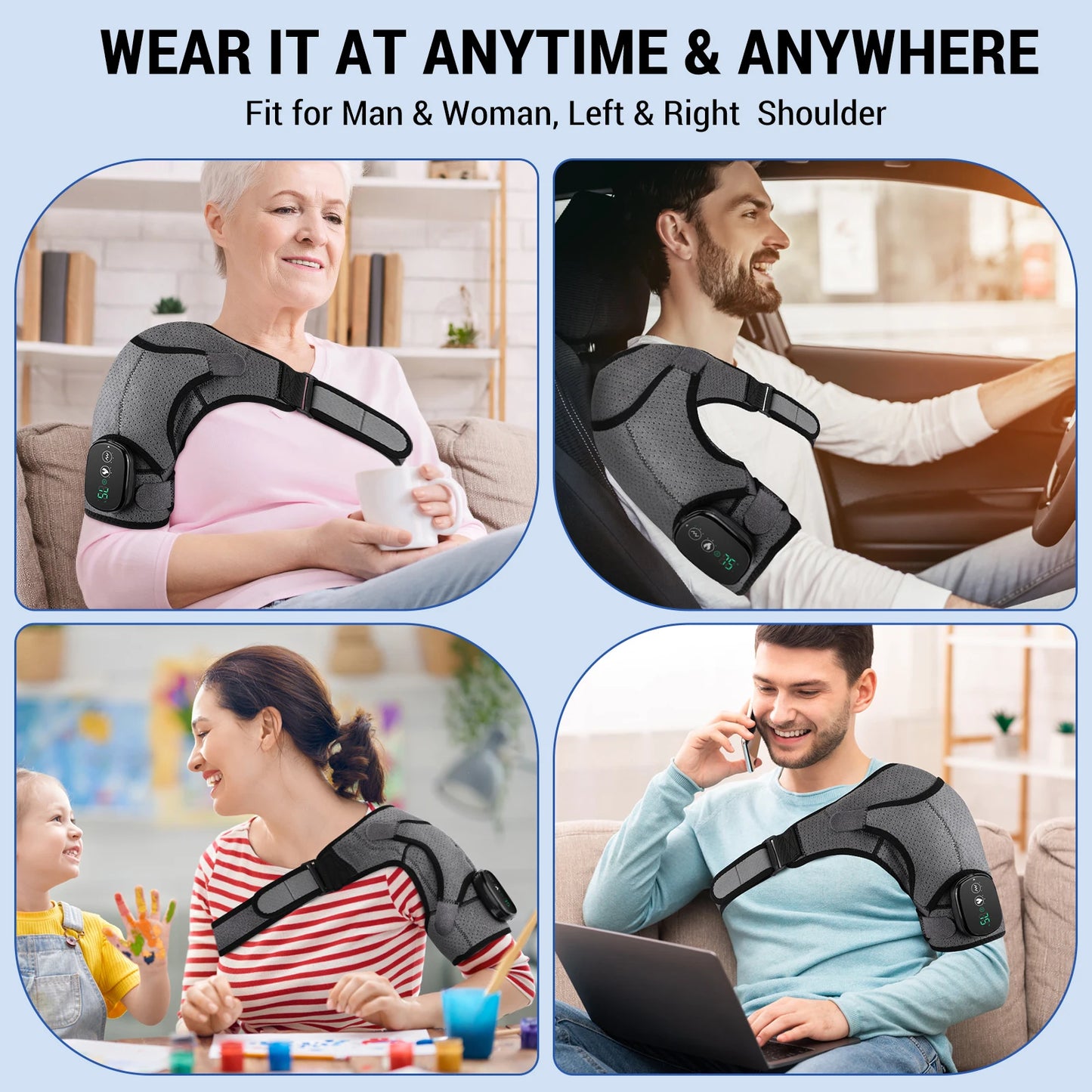 Electric Heating Shoulder Massager-Type C